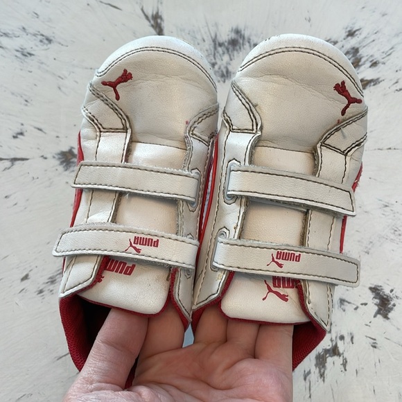 Toddler Size 9 Pink and White Puma Shoes - Picture 6 of 6